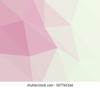 Pink polygonal illustration with triangle. Geometric background.