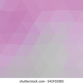 Pink polygonal illustration with triangle. Geometric background.