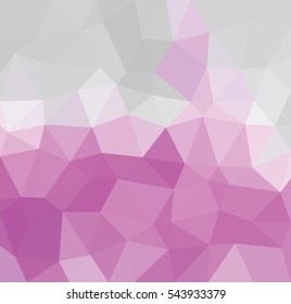 Pink polygonal illustration with triangle. Geometric background.