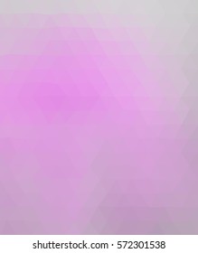 Pink polygonal illustration with triangle. Geometric background.