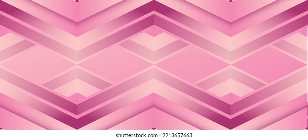 Pink polygonal illustration, which consist of triangles.
