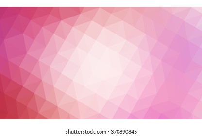 Pink polygonal illustration, which consist of triangles. Geometric background in Origami style with gradient. Triangular design for your business.