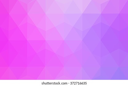 Pink polygonal illustration, which consist of triangles. Geometric background in Origami style with gradient. Triangular design for your business.