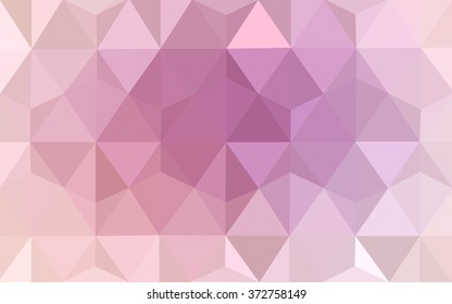 Pink polygonal illustration, which consist of triangles. Geometric background in Origami style with gradient. Triangular design for your business.
