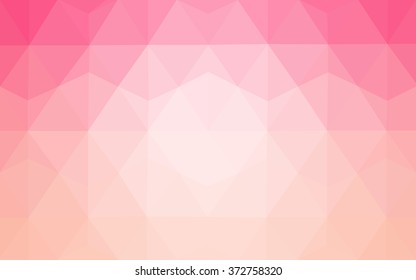 Pink polygonal illustration, which consist of triangles. Geometric background in Origami style with gradient. Triangular design for your business.