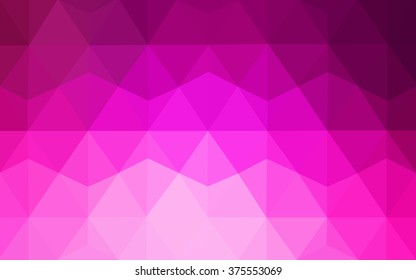 Pink polygonal illustration, which consist of triangles. Geometric background in Origami style with gradient. Triangular design for your business.