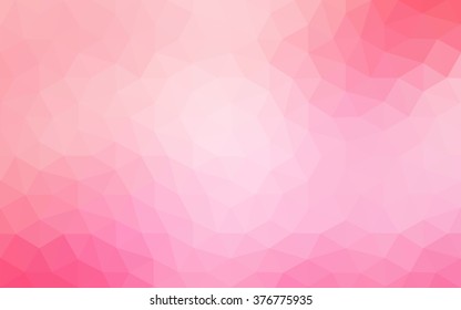Pink polygonal illustration, which consist of triangles. Geometric background in Origami style with gradient. Triangular design for your business.