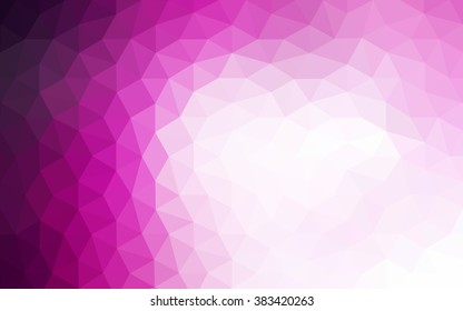 Pink polygonal illustration, which consist of triangles. Geometric background in Origami style with gradient. Triangular design for your business.