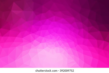 Pink polygonal illustration, which consist of triangles. Geometric background in Origami style with gradient. Triangular design for your business.