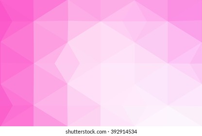 Pink polygonal illustration, which consist of triangles. Geometric background in Origami style with gradient. Triangular design for your business.