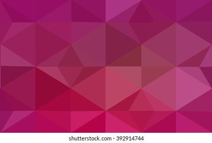 Pink polygonal illustration, which consist of triangles. Geometric background in Origami style with gradient. Triangular design for your business.