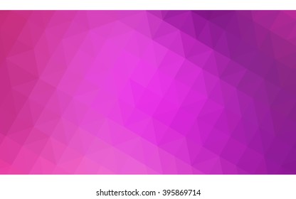 Pink polygonal illustration, which consist of triangles. Geometric background in Origami style with gradient. Triangular design for your business.
