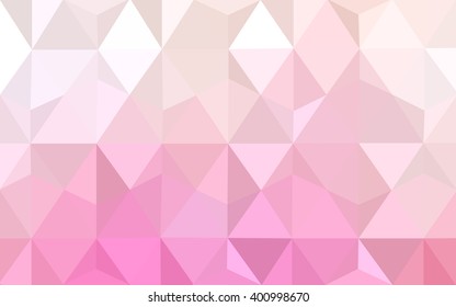 Pink polygonal illustration, which consist of triangles. Geometric background in Origami style with gradient. Triangular design for your business.