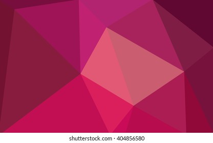 Pink polygonal illustration, which consist of triangles. Geometric background in Origami style with gradient. Triangular design for your business.