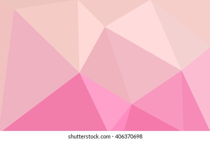 Pink polygonal illustration, which consist of triangles. Geometric background in Origami style with gradient. Triangular design for your business.