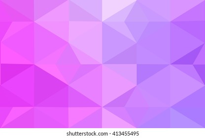Pink polygonal illustration, which consist of triangles. Geometric background in Origami style with gradient. Triangular design for your business.