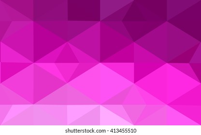 Pink polygonal illustration, which consist of triangles. Geometric background in Origami style with gradient. Triangular design for your business.