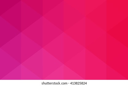 Pink polygonal illustration, which consist of triangles. Geometric background in Origami style with gradient. Triangular design for your business.
