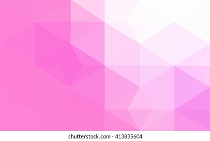 Pink polygonal illustration, which consist of triangles. Geometric background in Origami style with gradient. Triangular design for your business.