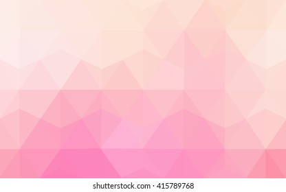Pink polygonal illustration, which consist of triangles. Geometric background in Origami style with gradient. Triangular design for your business.