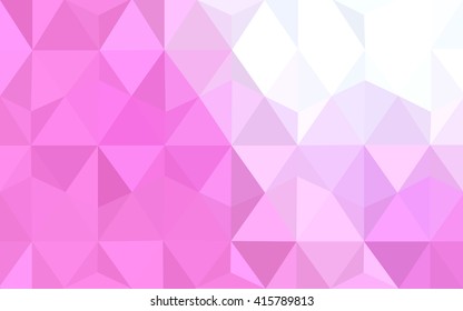 Pink polygonal illustration, which consist of triangles. Geometric background in Origami style with gradient. Triangular design for your business.
