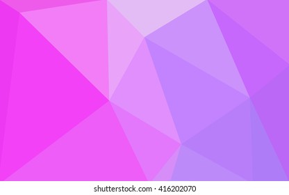 Pink polygonal illustration, which consist of triangles. Geometric background in Origami style with gradient. Triangular design for your business.