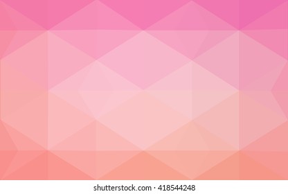 Pink polygonal illustration, which consist of triangles. Geometric background in Origami style with gradient. Triangular design for your business.