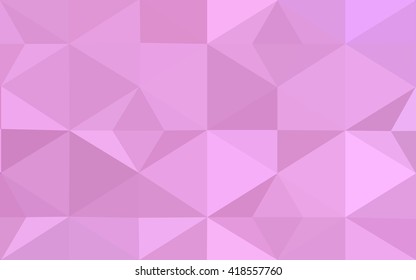 Pink polygonal illustration, which consist of triangles. Geometric background in Origami style with gradient. Triangular design for your business.