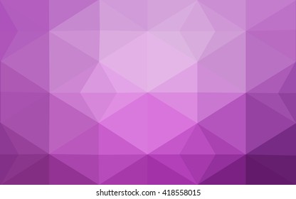 Pink polygonal illustration, which consist of triangles. Geometric background in Origami style with gradient. Triangular design for your business.
