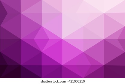 Pink polygonal illustration, which consist of triangles. Geometric background in Origami style with gradient. Triangular design for your business.