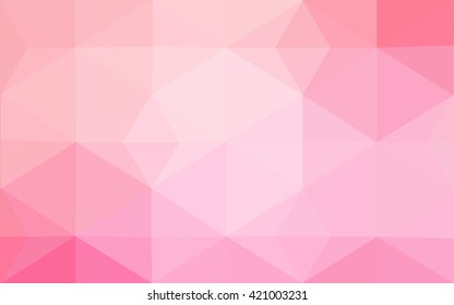 Pink polygonal illustration, which consist of triangles. Geometric background in Origami style with gradient. Triangular design for your business.