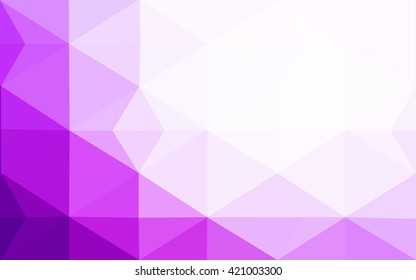 Pink polygonal illustration, which consist of triangles. Geometric background in Origami style with gradient. Triangular design for your business.