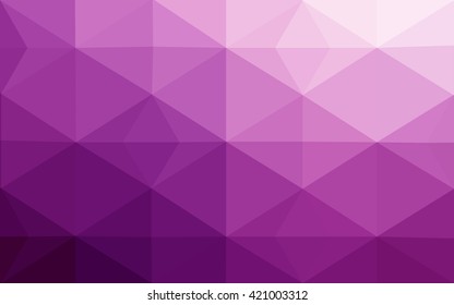 Pink polygonal illustration, which consist of triangles. Geometric background in Origami style with gradient. Triangular design for your business.