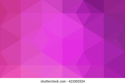 Pink polygonal illustration, which consist of triangles. Geometric background in Origami style with gradient. Triangular design for your business.