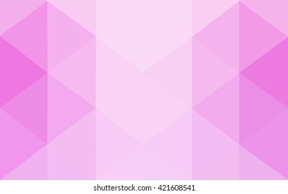 Pink polygonal illustration, which consist of triangles. Geometric background in Origami style with gradient. Triangular design for your business.