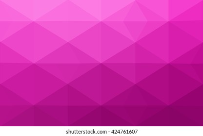 Pink polygonal illustration, which consist of triangles. Geometric background in Origami style with gradient. Triangular design for your business.