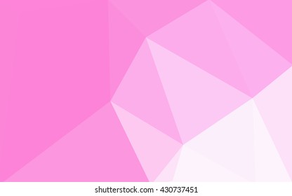 Pink polygonal illustration, which consist of triangles. Geometric background in Origami style with gradient. Triangular design for your business.