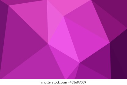 Pink polygonal illustration, which consist of triangles. Geometric background in Origami style with gradient. Triangular design for your business.
