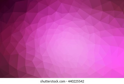 Pink polygonal illustration, which consist of triangles. Geometric background in Origami style with gradient. Triangular design for your business.