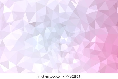 Pink polygonal illustration, which consist of triangles. Geometric background in Origami style with gradient. Triangular design for your business.