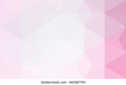 Pink polygonal illustration, which consist of triangles. Geometric background in Origami style with gradient. Triangular design for your business.
