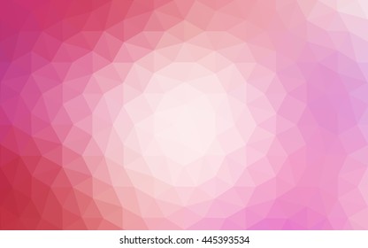 Pink polygonal illustration, which consist of triangles. Geometric background in Origami style with gradient. Triangular design for your business.