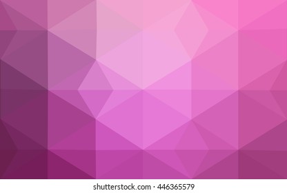 Pink polygonal illustration, which consist of triangles. Geometric background in Origami style with gradient. Triangular design for your business.