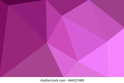 Pink polygonal illustration, which consist of triangles. Geometric background in Origami style with gradient. Triangular design for your business.