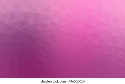 Pink polygonal illustration, which consist of triangles. Geometric background in Origami style with gradient. Triangular design for your business.