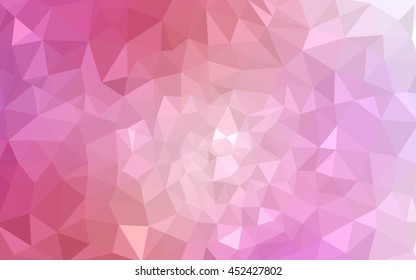 Pink polygonal illustration, which consist of triangles