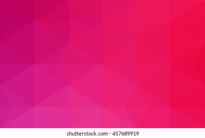 Pink polygonal illustration, which consist of triangles. Geometric background in Origami style with gradient. Triangular design for your business.