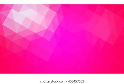 Pink polygonal illustration, which consist of triangles. Geometric background in Origami style with gradient. Triangular design for your business.