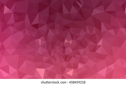 Pink polygonal illustration, which consist of triangles. Geometric background in Origami style with gradient. Triangular design for your business.