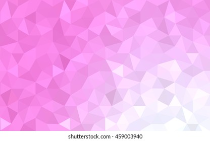 Pink polygonal illustration, which consist of triangles. Geometric background in Origami style with gradient. Triangular design for your business.
